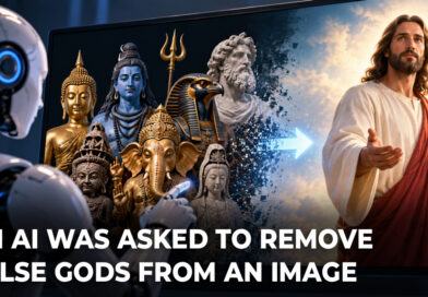 An AI was asked to remove false gods from an image