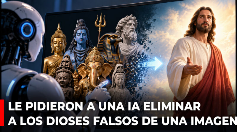 Le pidieron a una IA eliminar a los dioses falsos de una imagen y su respuesta sobre Jesús sorprendió en las redes